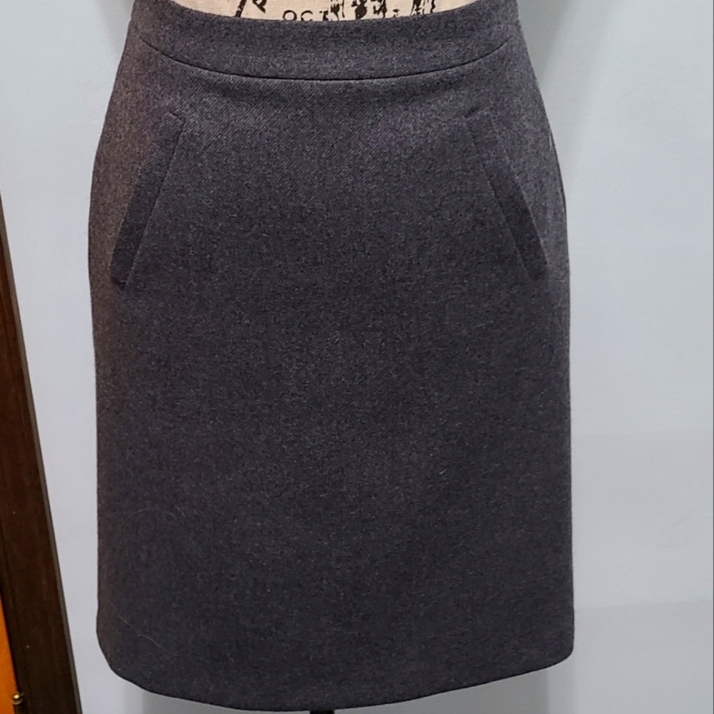 J. Crew Sterling Skirt in Double -Serge Wool